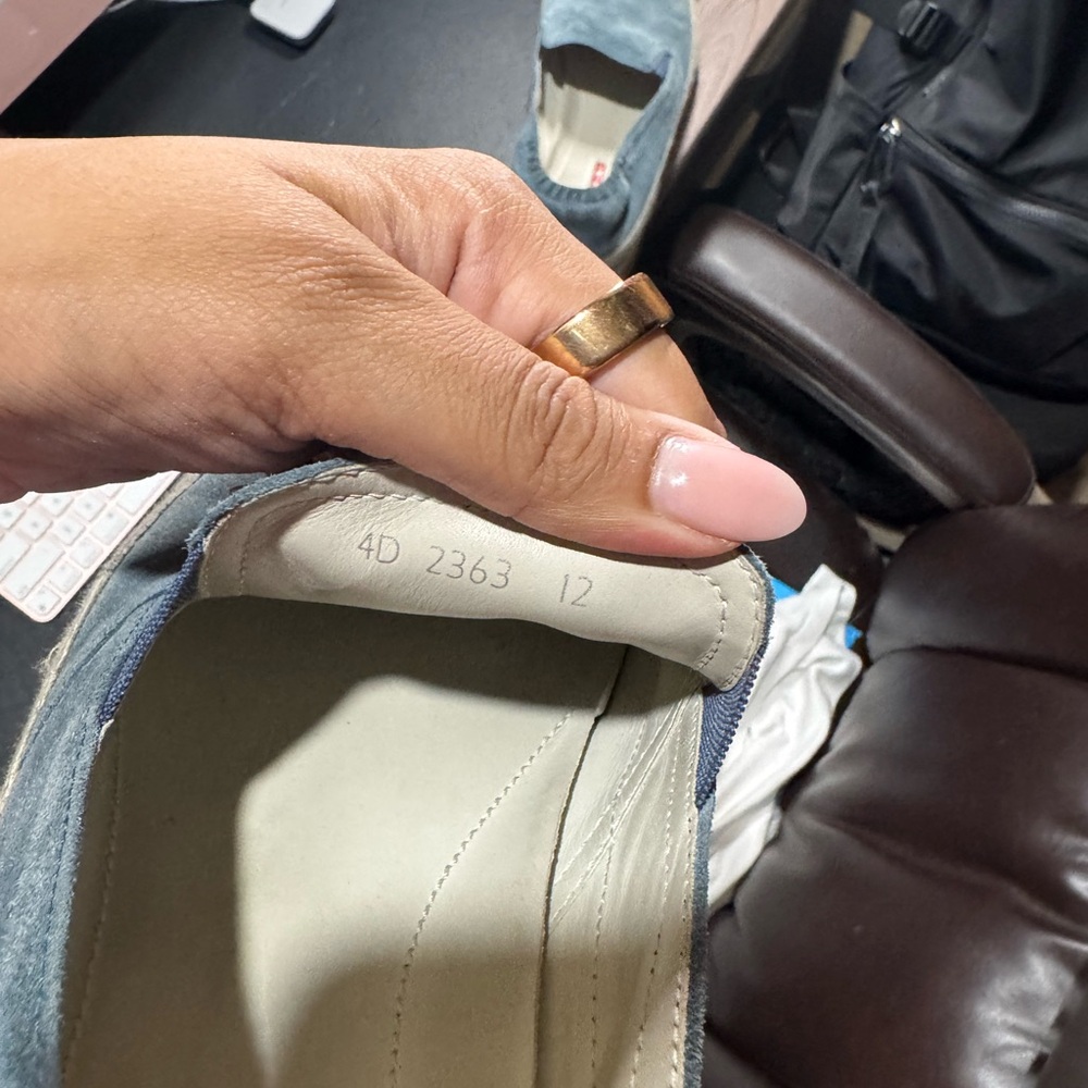 Prada Blue Suede Loafers Slip-Ons - Picture 2 of 2